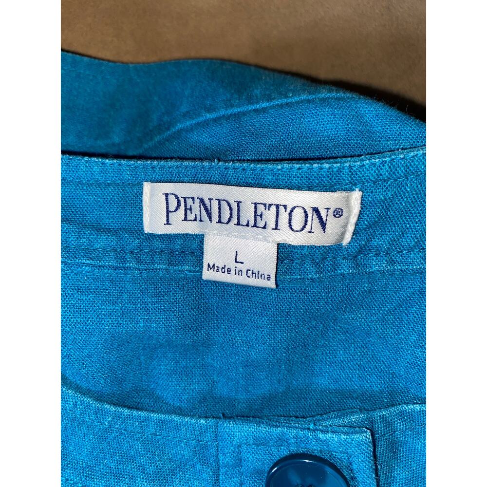 PENDLETON Linen Round-Neck Jacket - Picture 6 of 8